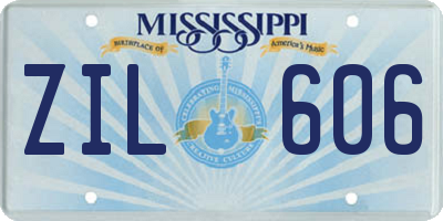 MS license plate ZIL606
