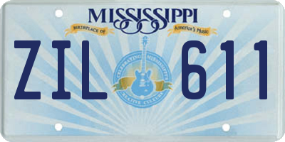 MS license plate ZIL611