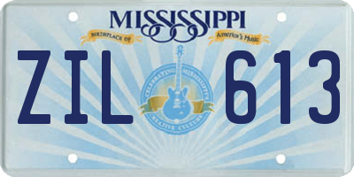 MS license plate ZIL613