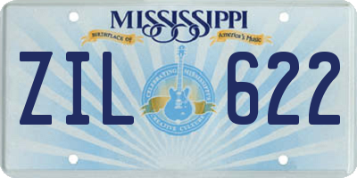 MS license plate ZIL622