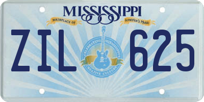MS license plate ZIL625