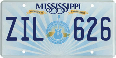 MS license plate ZIL626