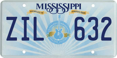 MS license plate ZIL632