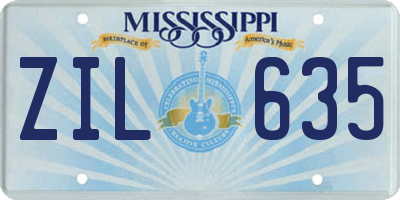 MS license plate ZIL635