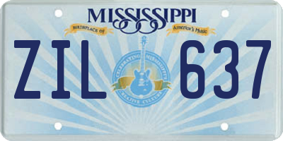 MS license plate ZIL637