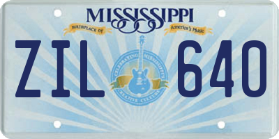 MS license plate ZIL640