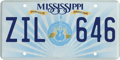 MS license plate ZIL646