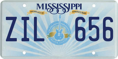 MS license plate ZIL656