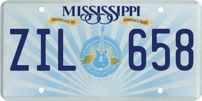 MS license plate ZIL658