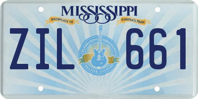 MS license plate ZIL661