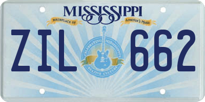 MS license plate ZIL662