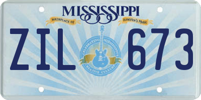 MS license plate ZIL673