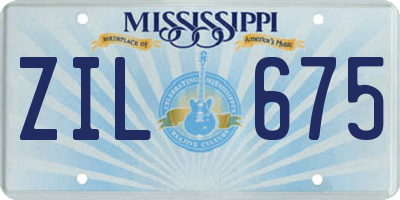 MS license plate ZIL675