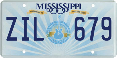 MS license plate ZIL679