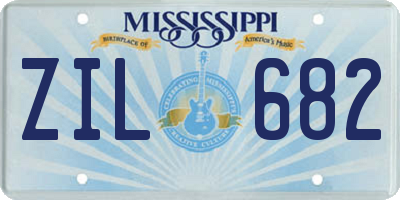 MS license plate ZIL682