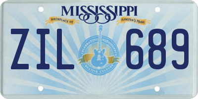 MS license plate ZIL689
