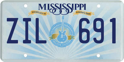 MS license plate ZIL691