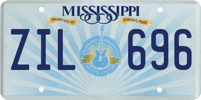 MS license plate ZIL696