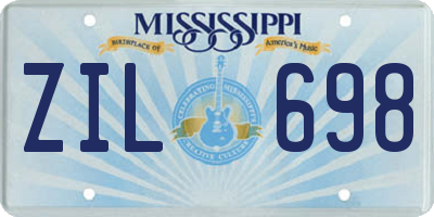 MS license plate ZIL698
