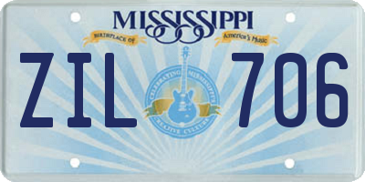 MS license plate ZIL706