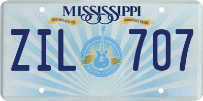 MS license plate ZIL707