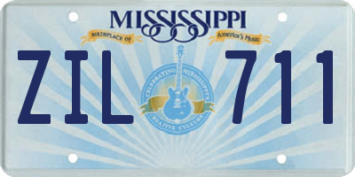 MS license plate ZIL711