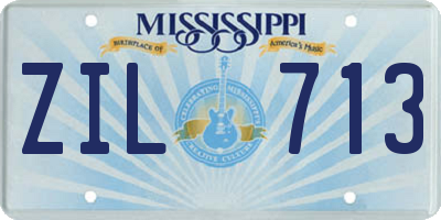 MS license plate ZIL713