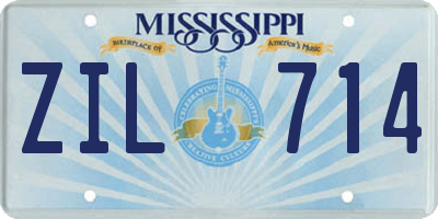 MS license plate ZIL714