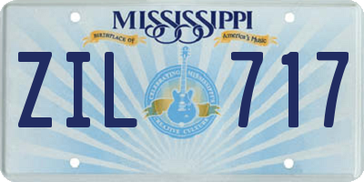MS license plate ZIL717