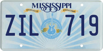 MS license plate ZIL719