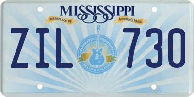 MS license plate ZIL730