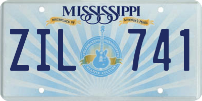MS license plate ZIL741