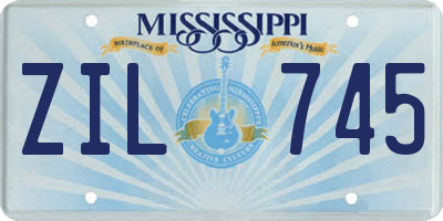 MS license plate ZIL745