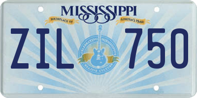 MS license plate ZIL750