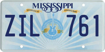 MS license plate ZIL761