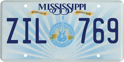 MS license plate ZIL769