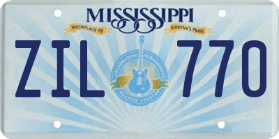 MS license plate ZIL770