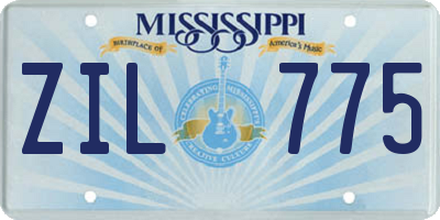 MS license plate ZIL775