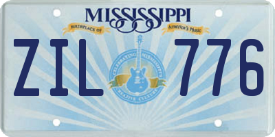 MS license plate ZIL776