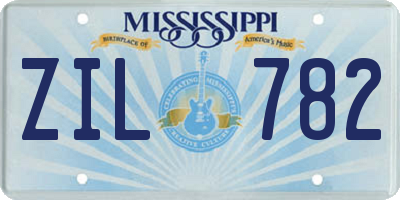 MS license plate ZIL782