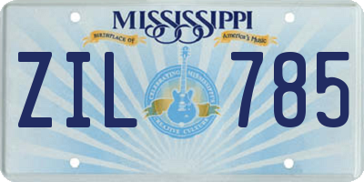 MS license plate ZIL785