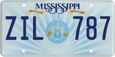 MS license plate ZIL787