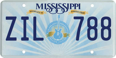MS license plate ZIL788
