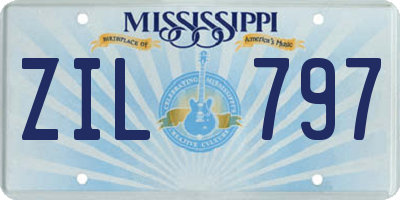 MS license plate ZIL797
