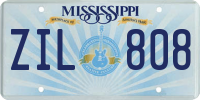 MS license plate ZIL808