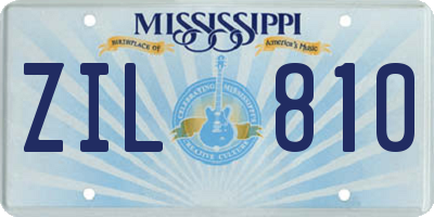 MS license plate ZIL810