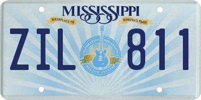 MS license plate ZIL811