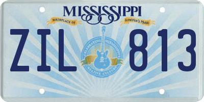 MS license plate ZIL813