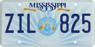 MS license plate ZIL825