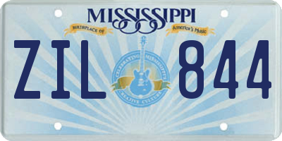 MS license plate ZIL844